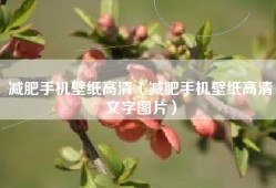 减肥手机壁纸高清（减肥手机壁纸高清文字图片）