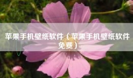 苹果手机壁纸软件（苹果手机壁纸软件免费）